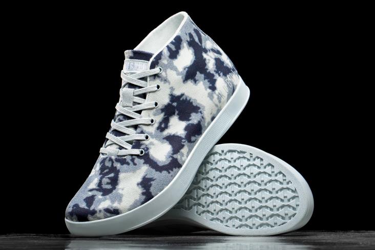 6DJZ35 Men Ink  Sky Tie-Dye Canvas Mid Trainer Nobull