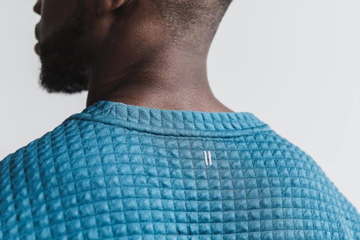 6DJZ350 Men Quilted Crew Pullover Nobull