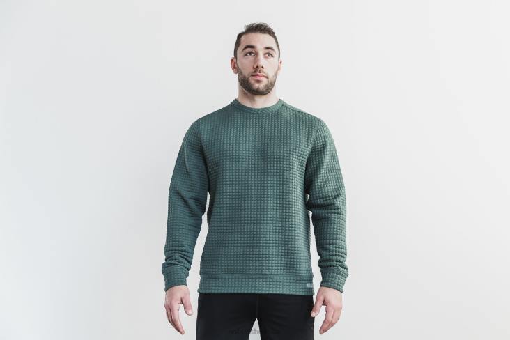 6DJZ354 Men Quilted Crew Pullover Nobull