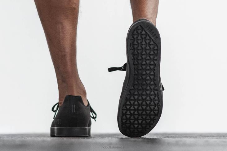 6DJZ36 Men Black Canvas Trainer Nobull