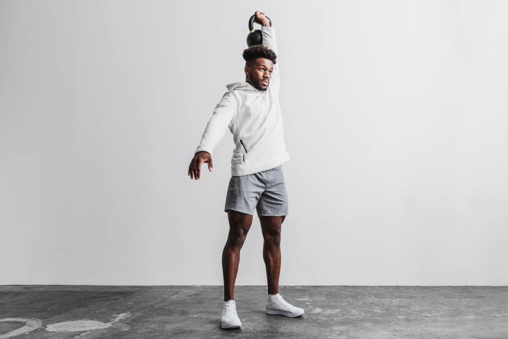 6DJZ38 Men White Camo Canvas Mid Trainer Nobull