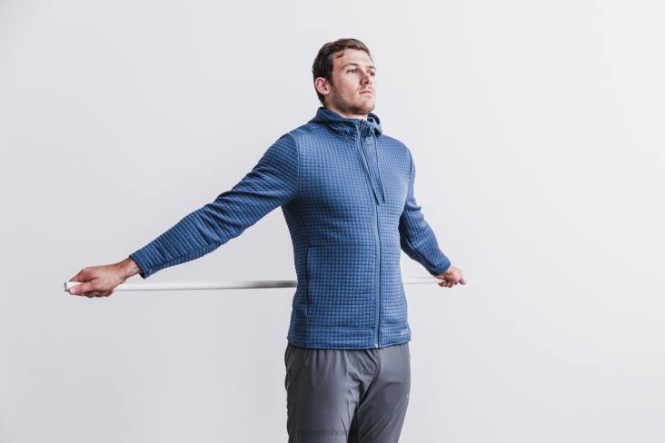 6DJZ381 Men Quilted Zip-Up Jacket Nobull