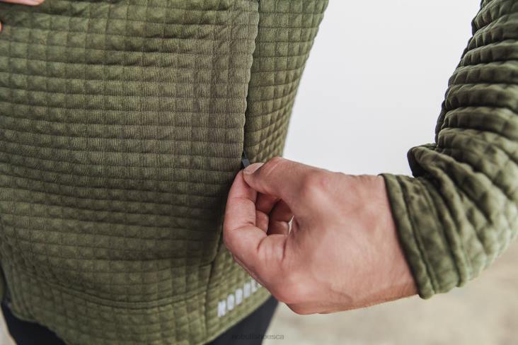 6DJZ382 Men Quilted Zip-Up Jacket Nobull