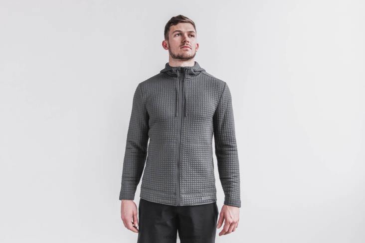 6DJZ383 Men Quilted Zip-Up Jacket Nobull