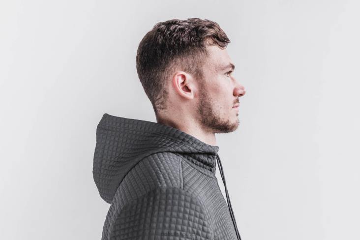 6DJZ383 Men Quilted Zip-Up Jacket Nobull