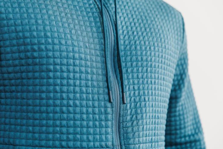 6DJZ386 Men Quilted Zip-Up Jacket Nobull