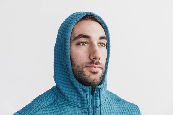 6DJZ386 Men Quilted Zip-Up Jacket Nobull