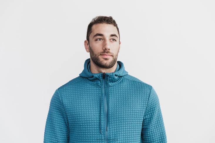 6DJZ386 Men Quilted Zip-Up Jacket Nobull