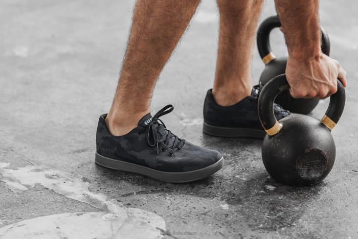 6DJZ44 Men Night Camo Canvas Trainer Nobull