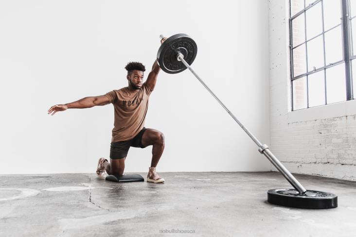 6DJZ49 Men High-Top Earth Tie-Dye Canvas Trainer Nobull