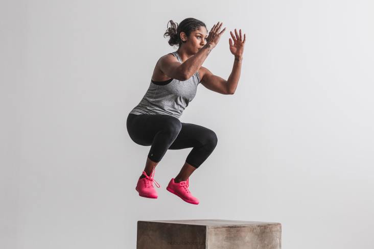 6DJZ507 Women Neon Pink Trainer Nobull