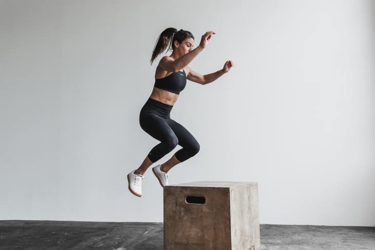 6DJZ512 Women Ivory Gum Canvas Trainer Nobull