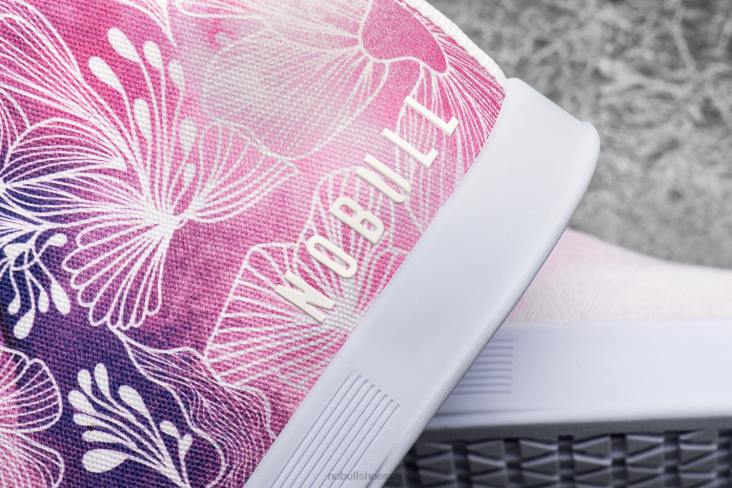 6DJZ513 Women Mulberry Watercolor Canvas Mid Trainer Nobull