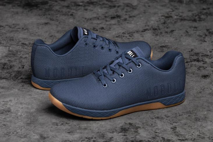6DJZ517 Women Navy Gum Trainer Nobull