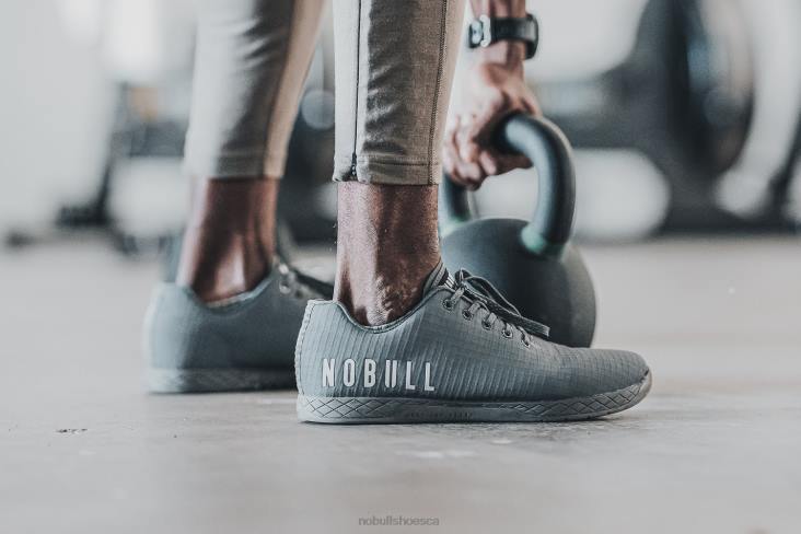 6DJZ53 Men Dark Grey Reflective Ripstop Trainer Nobull