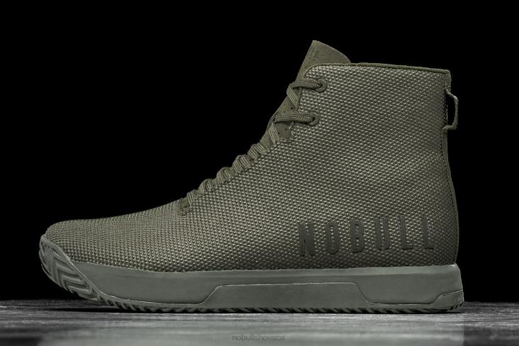 6DJZ537 Women High-Top Army Forest Trainer+ Nobull