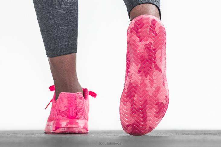 6DJZ547 Women Neon Pink Camo Trainer+ Nobull