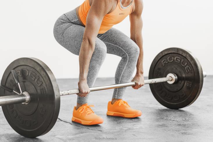 6DJZ549 Women Neon Orange Trainer+ Nobull