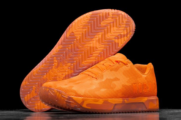 6DJZ550 Women Neon Orange Camo Trainer+ Nobull