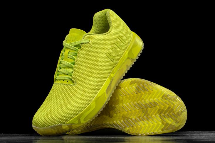 6DJZ552 Women Neon Lime Camo Trainer+ Nobull