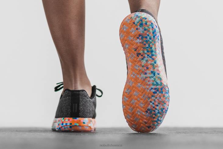 6DJZ554 Women Black Heather Pixel Trainer+ Nobull