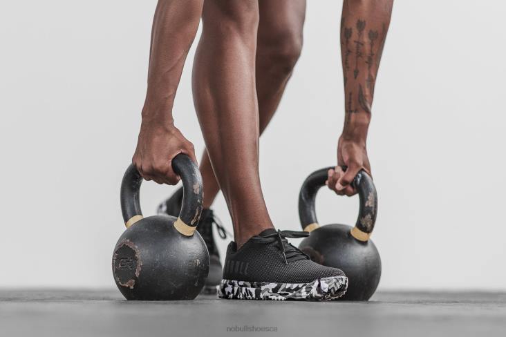 6DJZ557 Women Black Wild Granite Trainer+ Nobull