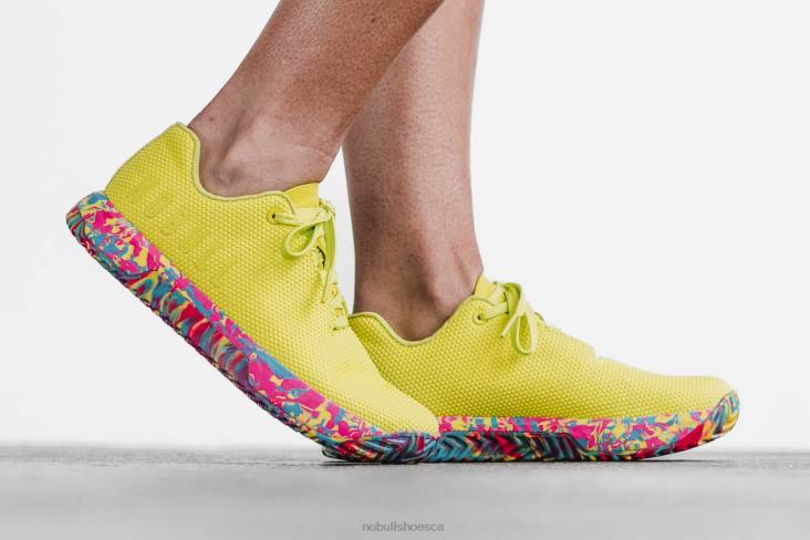 6DJZ561 Women Neon Lime Swirl Trainer+ Nobull