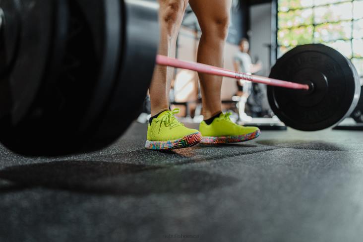 6DJZ561 Women Neon Lime Swirl Trainer+ Nobull