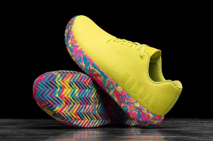 6DJZ561 Women Neon Lime Swirl Trainer+ Nobull