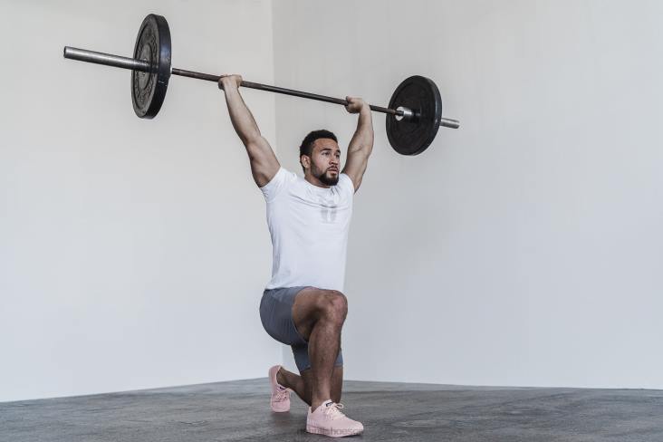 6DJZ57 Men Blush Heather Trainer Nobull