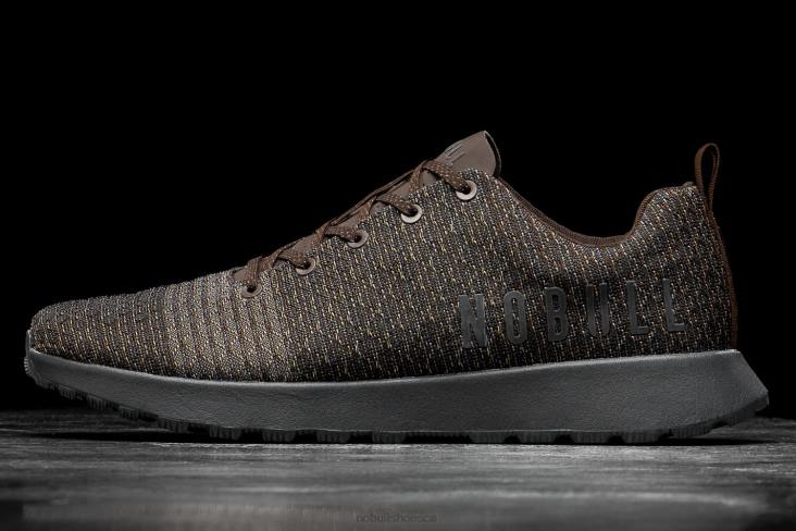 6DJZ571 Women Brown Dark Grey Matryx Trail Runner Nobull