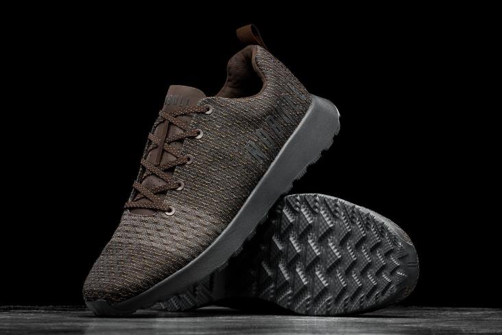 6DJZ571 Women Brown Dark Grey Matryx Trail Runner Nobull