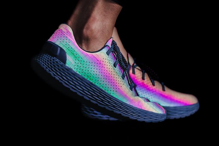 6DJZ573 Women Blue Opal Iridescent Ripstop Runner Nobull