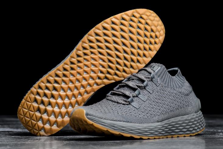 6DJZ581 Women Dark Grey Knit Runner Nobull