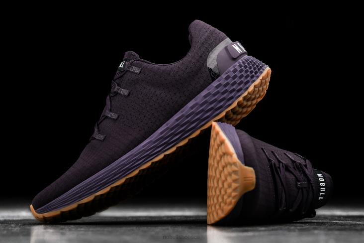 6DJZ583 Women Plum Ripstop Runner Nobull