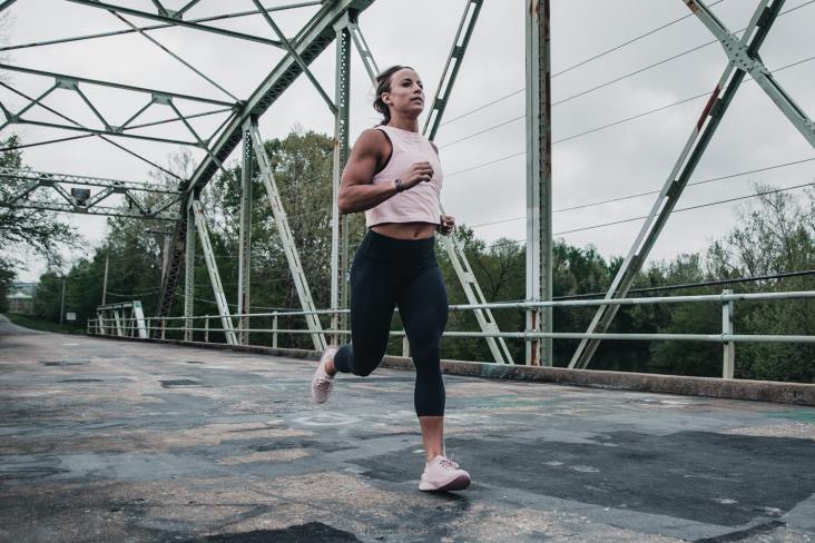 6DJZ595 Women Lilac Knit Runner Nobull