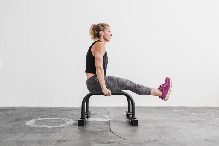 6DJZ597 Women Raspberry Ivory Ripstop Runner Nobull