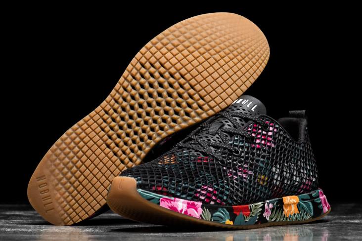 6DJZ600 Women Midnight Tropical Mesh Runner Nobull