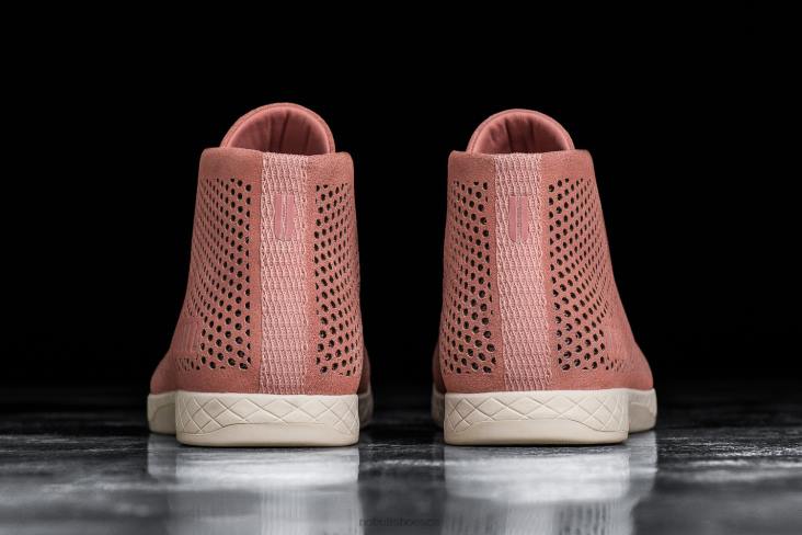 6DJZ62 Men Rose Suede Mid Trainer Nobull