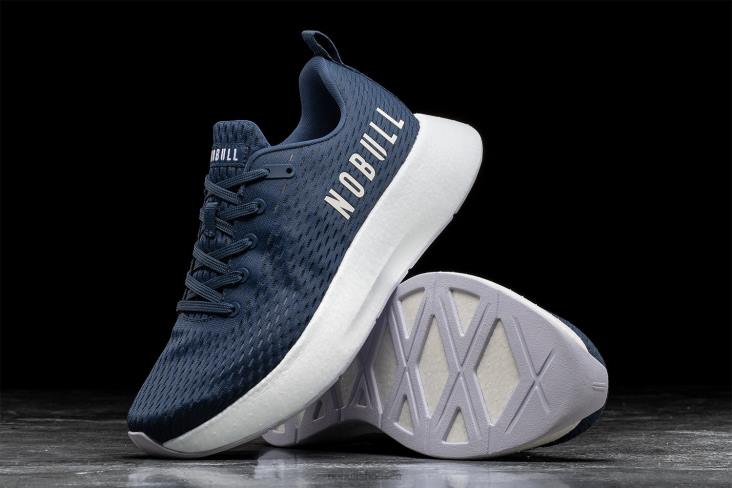 6DJZ620 Women Navy White Runner+ Nobull
