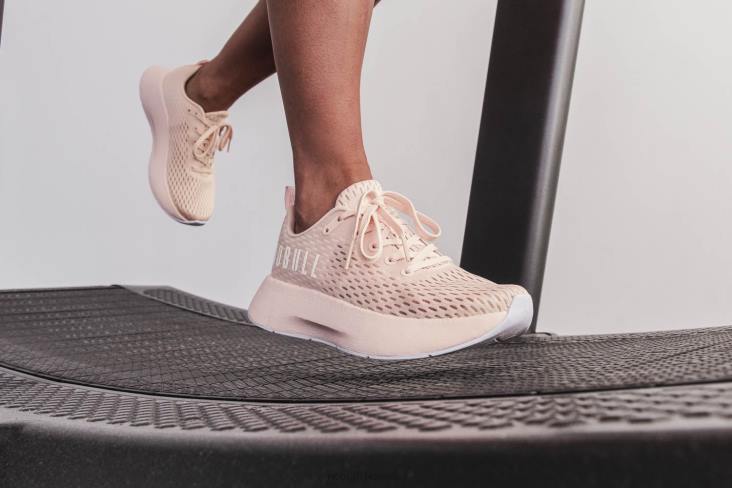 6DJZ621 Women Blush White Runner+ Nobull