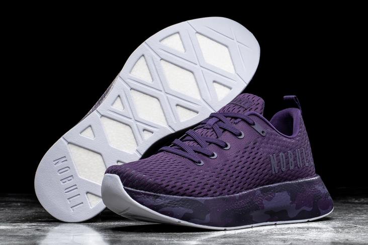 6DJZ623 Women Dark Purple Camo Runner+ Nobull