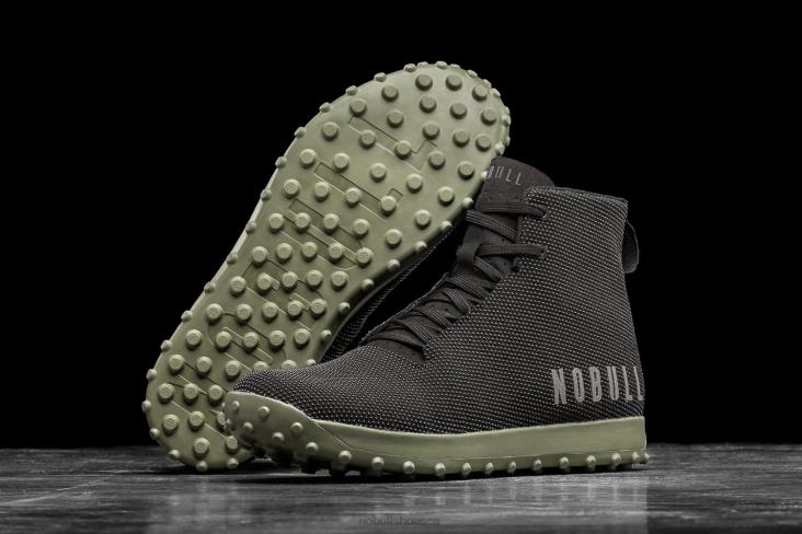 6DJZ634 Women High-Top Black Ivy Turf Trainer Nobull