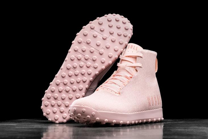 6DJZ636 Women High-Top Blush Heather Turf Trainer Nobull