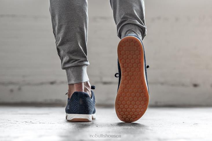 6DJZ64 Men Navy Suede Trainer Nobull