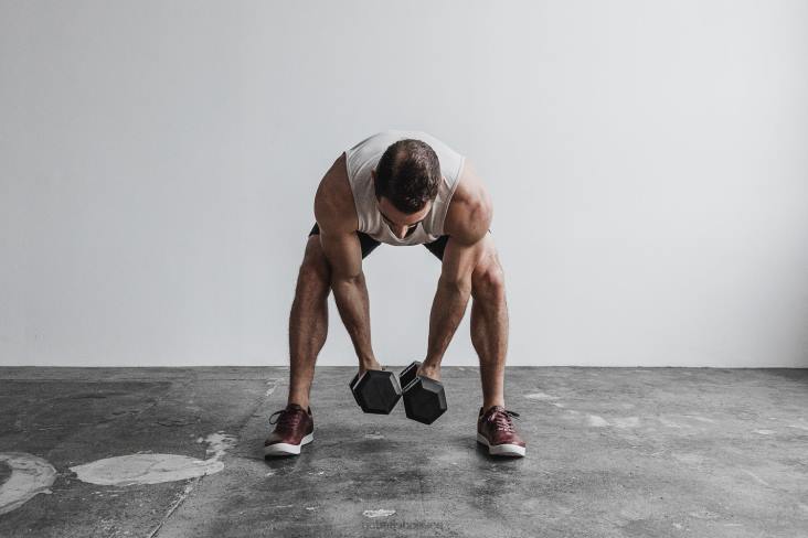 6DJZ69 Men Burgundy Leather Trainer Nobull