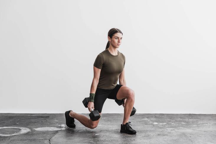 6DJZ693 Women Blended Merino Wool Tee Nobull