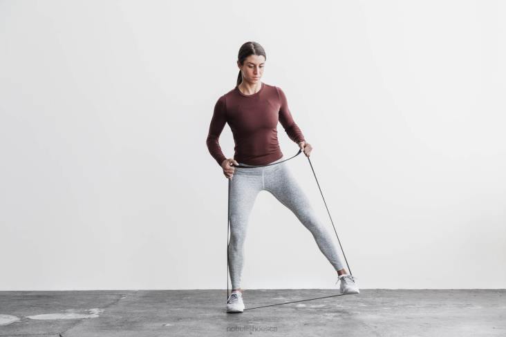 6DJZ699 Women Blended Merino Wool Long Sleeve Tee Nobull