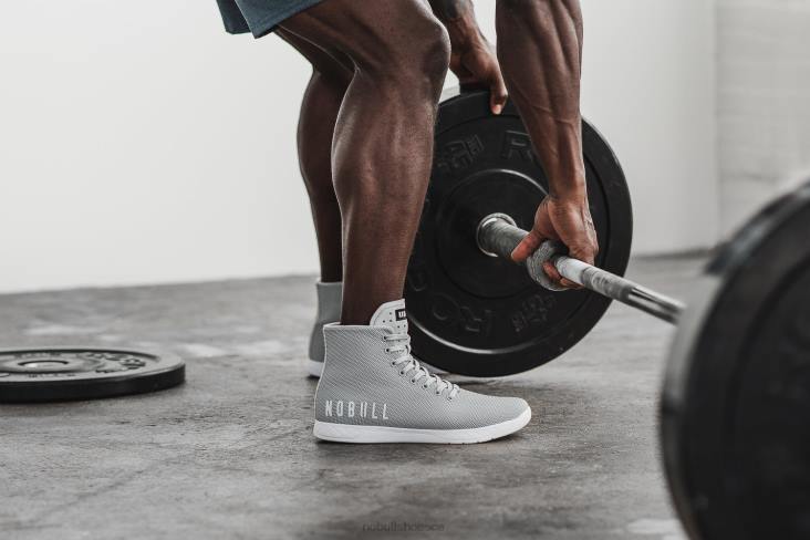 6DJZ7 Men High-Top Arctic Grey Trainer Nobull