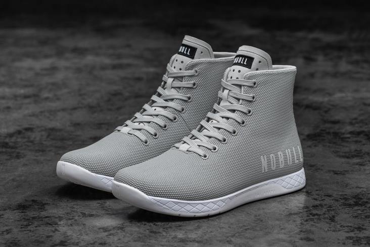 6DJZ7 Men High-Top Arctic Grey Trainer Nobull